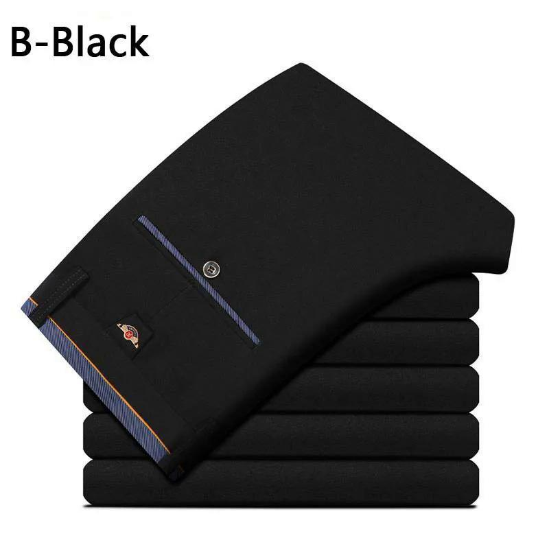 Icone™ ElasticPants: Heren Klassiek Comfortabel Elastisch Broek