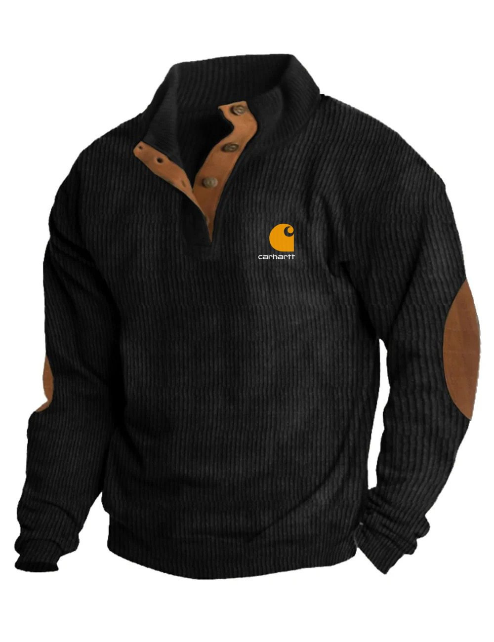 Icone™ CorduroySweatshirt: Ongedwongen Lange Mouwen Corduroy Sweatshirt