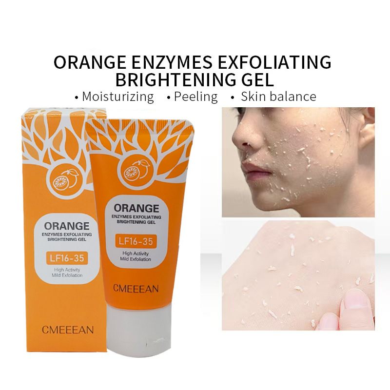 ExfoliatingGel 1+1 GRATIS: Oranje Exfoliërende Gel Zacht Dode Huid Verwijderaar
