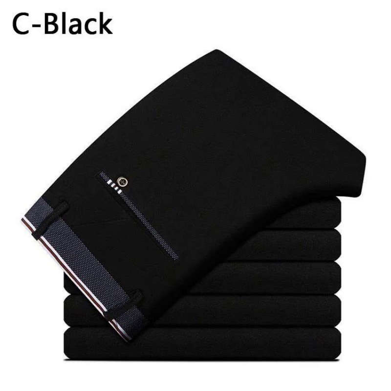 Icone™ ElasticPants: Heren Klassiek Comfortabel Elastisch Broek