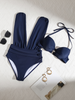 Icone™ HalterSwimsuit: V-Hals Halter Band Taille Vormend Zwempak