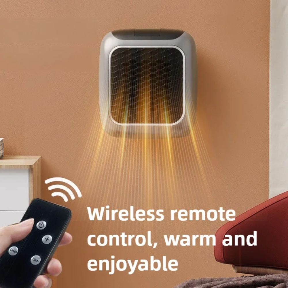 Globetrek° PortableHeater: Draagbaar Energie Efficiënt Plug-in Wand Gemonteerd Verwarming