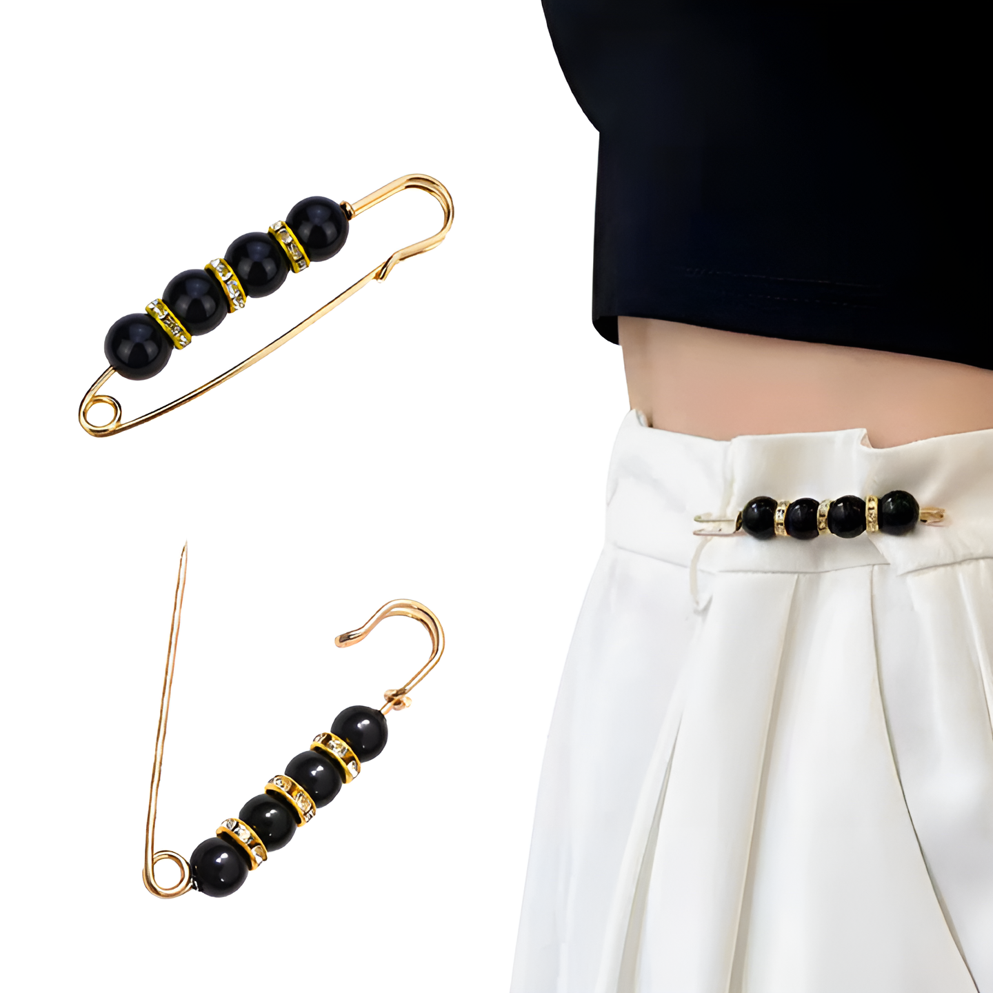 Jewelance™ BroochPin 1+1 GRATIS: Elegant Stijlvol Parel Veiligheid Speld Broches Set