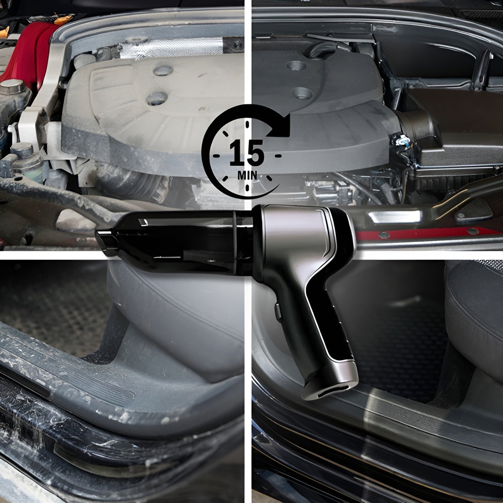 Cleaner Pro° VacuumCleaner: Draagbare Lucht Blazer En Stofzuiger