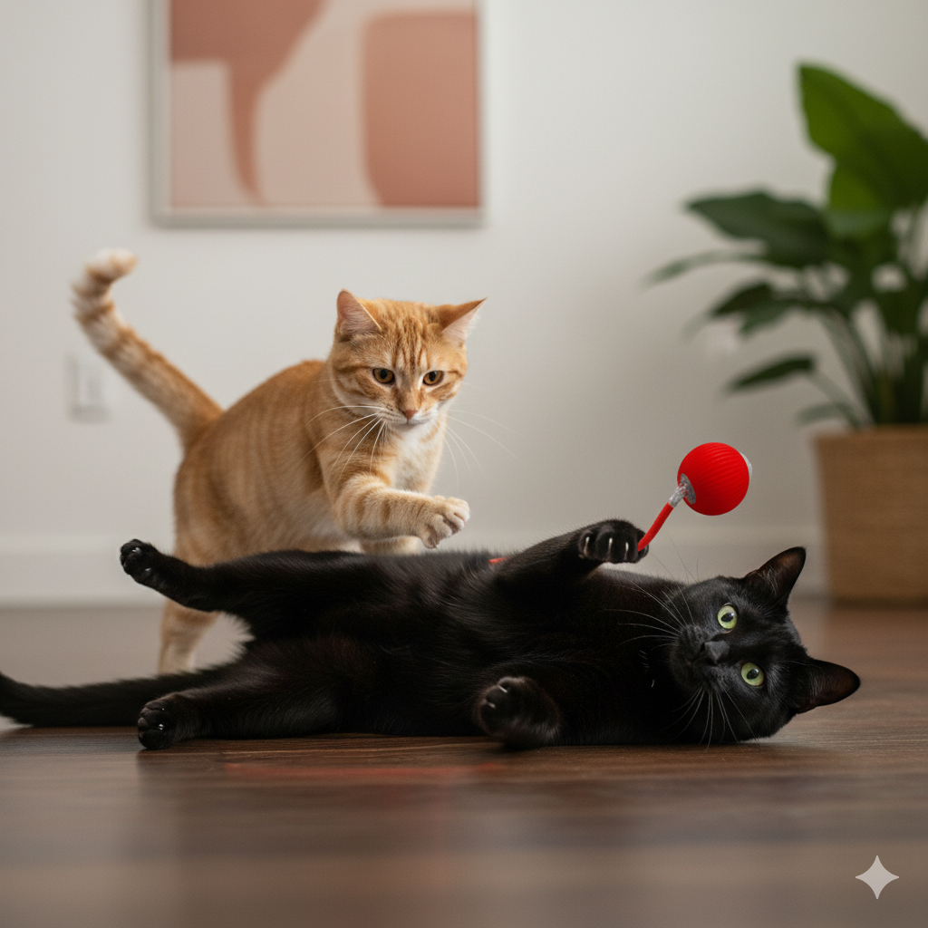 Catfri® CatBall: Automatisch Interactief Leuk Kat Achtervolgen Bal