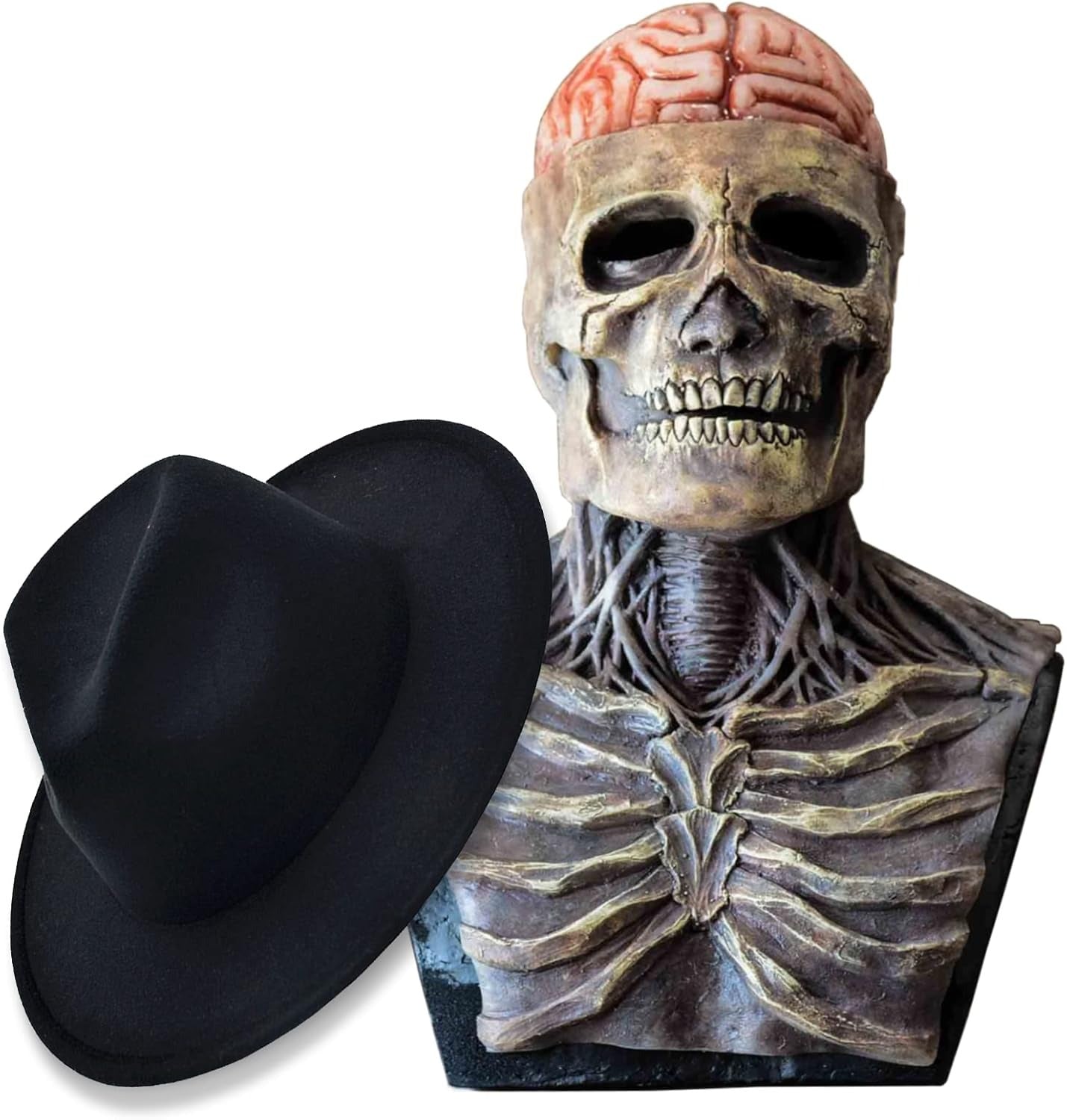 SkeletonMask: Realistisch Eng Skelet Halloweenmasker Kostuum