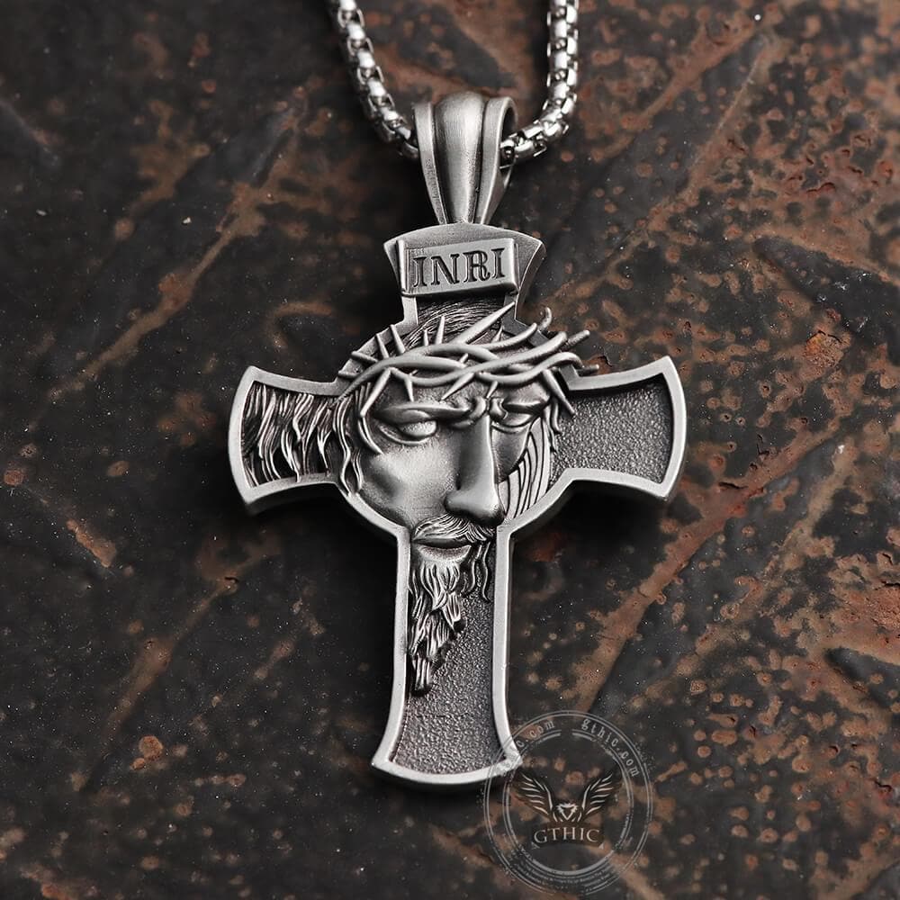 Jewelance™ CrossNecklace: INRI Christelijk Kruis Ketting