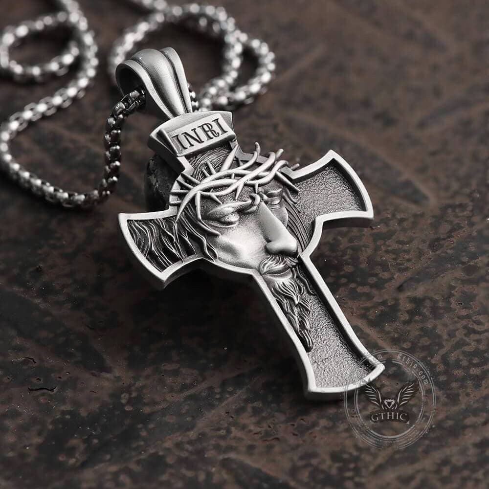 Jewelance™ CrossNecklace: INRI Christelijk Kruis Ketting