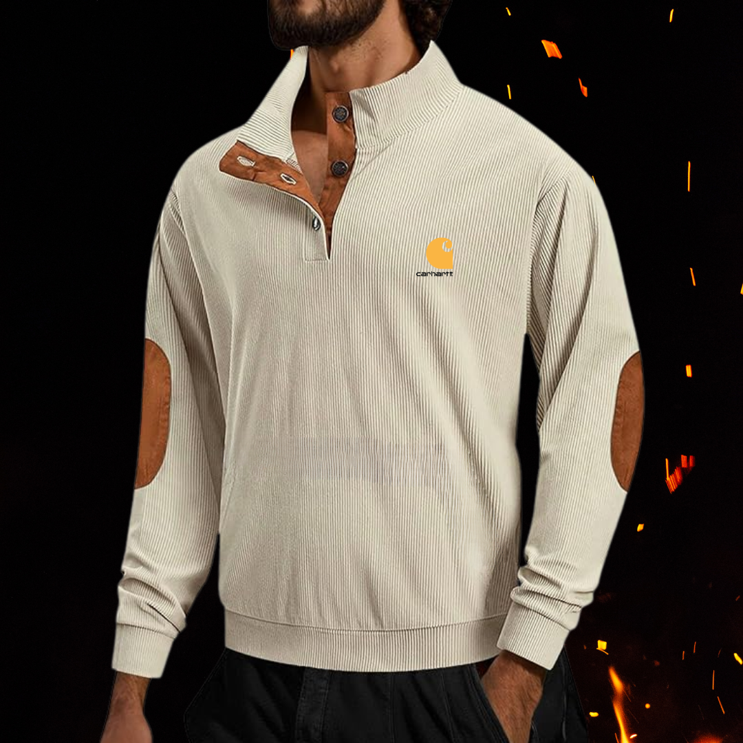 Icone™ CorduroySweatshirt: Ongedwongen Lange Mouwen Corduroy Sweatshirt