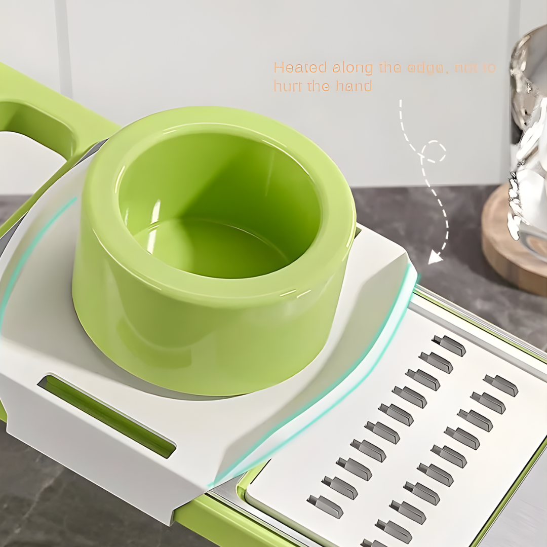 Globetrek° VeggieCutter: 5-In-1 Veilig Keuken Snijmachine Groente Snijder Set