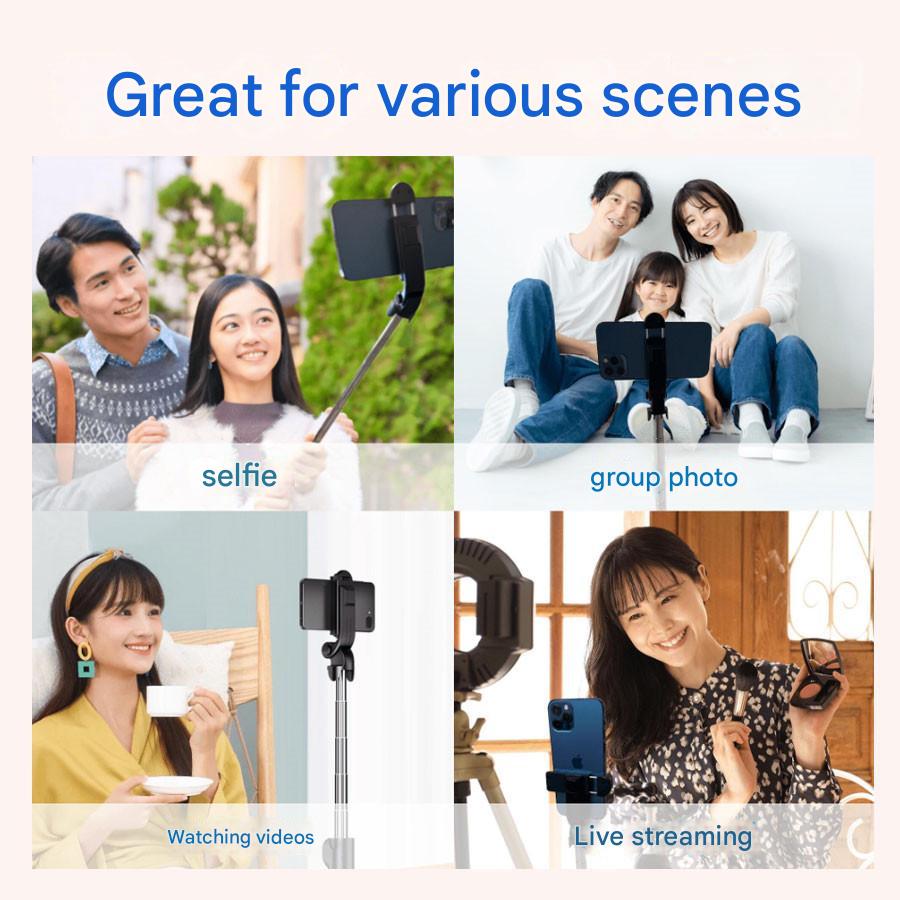 SelfieStick - Duo-Licht Selfie Stok