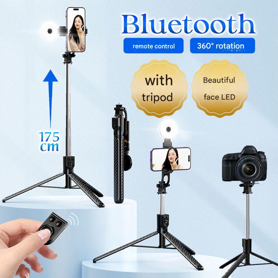 SelfieStick - Duo-Licht Selfie Stok