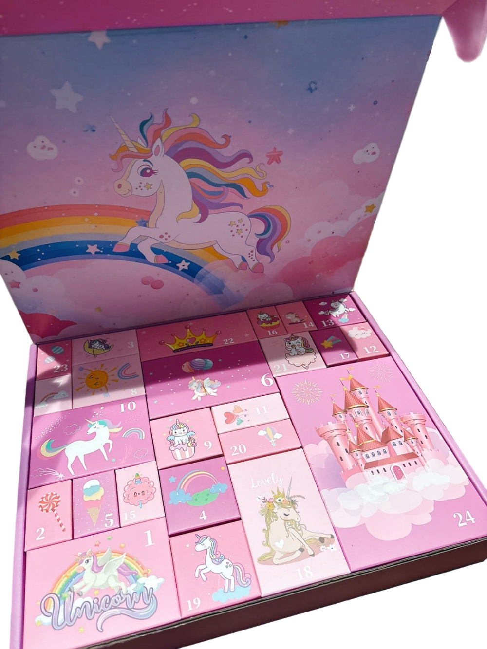 Kletshuts™ UnicornAdvent: Plezier Creatief Kerstmis Eenhoorn Advent Kalender