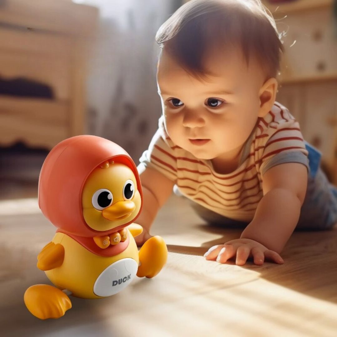 Kletshuts™ WalkingDuck: Interactief Schattig Lopen Eend Baby Speelgoed