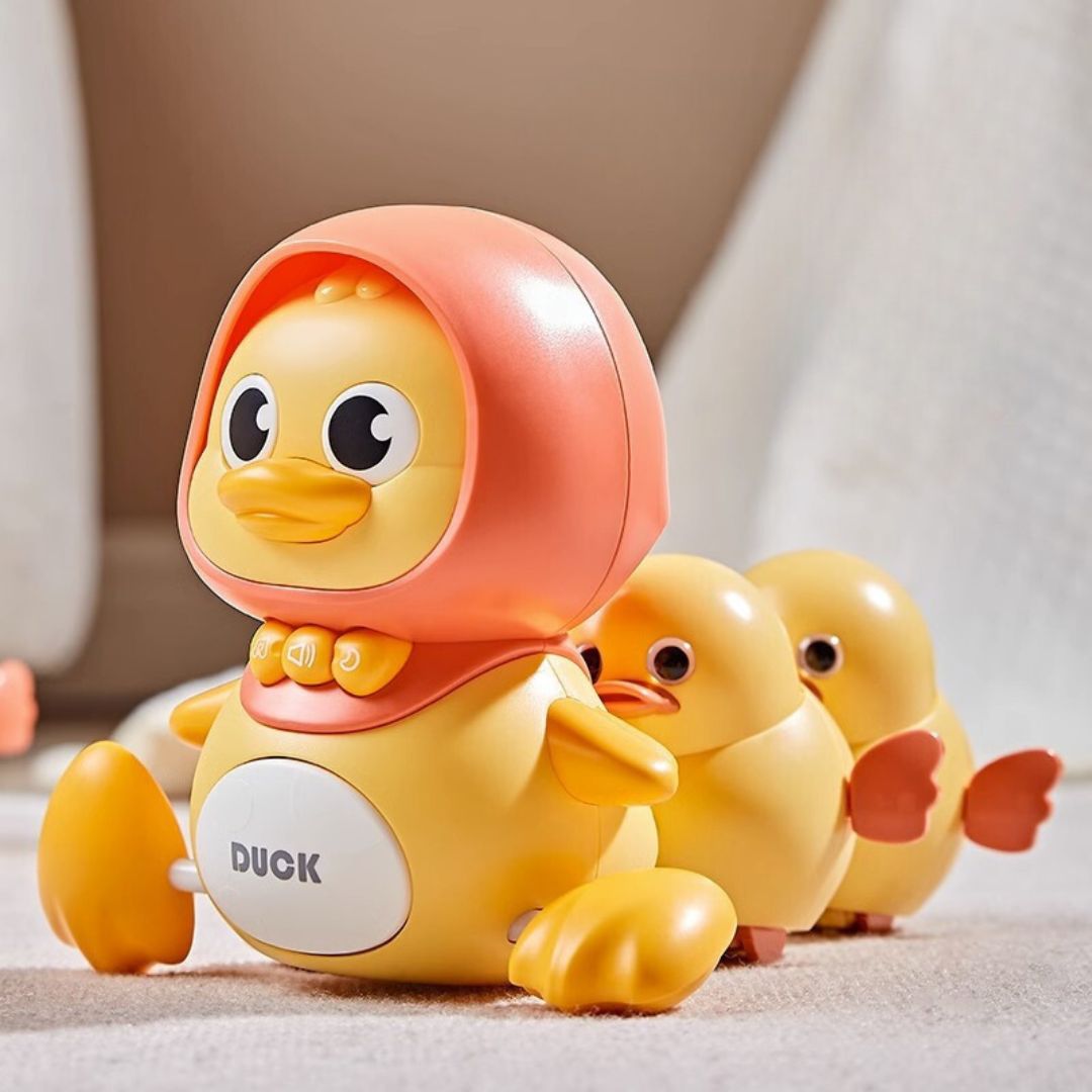 Kletshuts™ WalkingDuck: Interactief Schattig Lopen Eend Baby Speelgoed