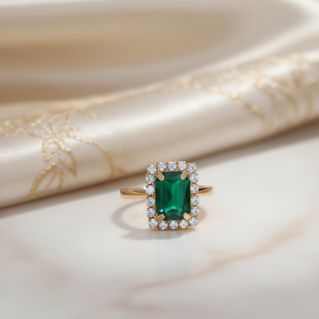 Jewelance™ JewelrySet: Mode Luxe Smaragd Groen Sieraden Set Cadeau Doos