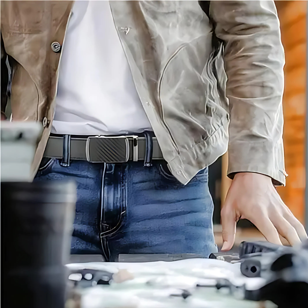 Icone™ ClassicBelt 1+1 GRATIS: Comfortabele Klassieke Verstelbare Gesp Riem Voor Heren