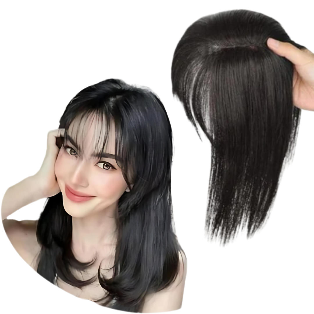 Rose® WigBangs 1+1 GRATIS: Naadloze Pruik Met Natuurlijk Ogende Bangs Uitbreidingen
