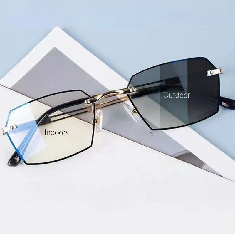 TintGlasses 1+1 GRATIS: Fotochromatisch Blauwlicht Blokkerend Tint Leesbril