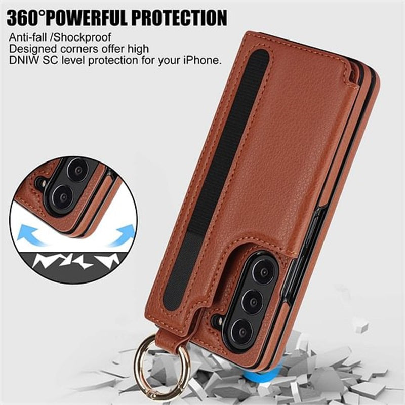 Icone™ FoldingCase: 3-in-1 Opvouwbare Telefoon, Kaart En Portemonnee Hoesje