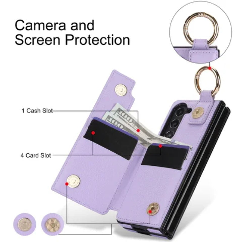 Icone™ FoldingCase: 3-in-1 Opvouwbare Telefoon, Kaart En Portemonnee Hoesje