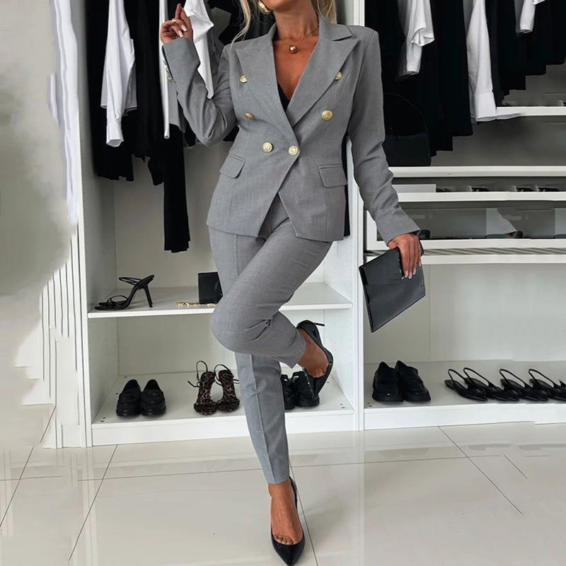 Icone™ FormalWear: Damesblazer En Broekpak, Elegante En Formele Set