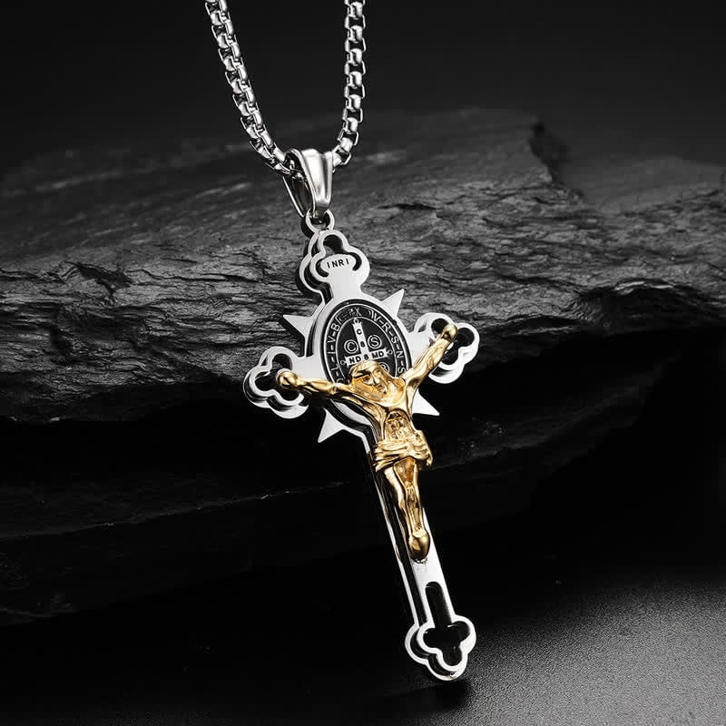 Jewelance™ CrossProtection 1+1 GRATIS: Spiritueel Beschermingskruis Hanger Ketting Met Geschenkdoos