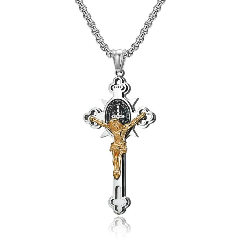 Jewelance™ CrossProtection 1+1 GRATIS: Spiritueel Beschermingskruis Hanger Ketting Met Geschenkdoos