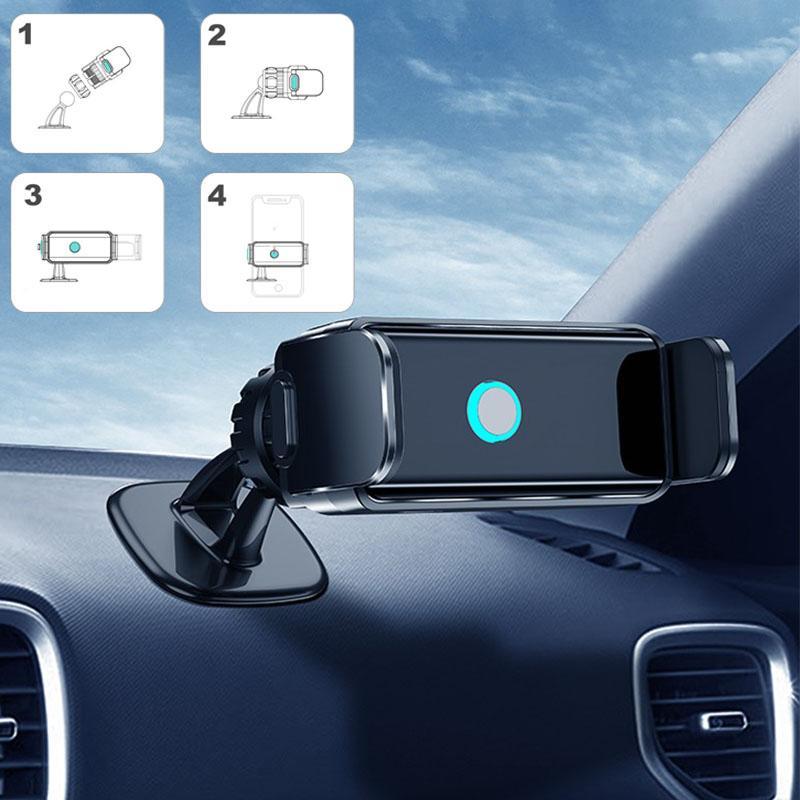 Holder360° PhoneClamp: Automatische Klem Dashboard En Ventilatierooster Telefoonhouder