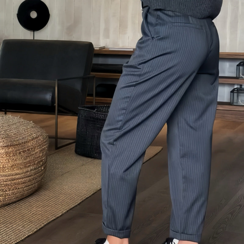 Icone™ ClassyPants: Klassiek Recht Pasvorm Hoge Taille Damesbroek