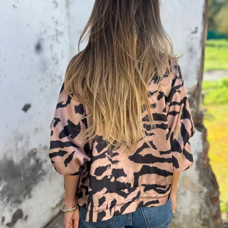 Icone™ ZebraJacket: Elegant Stijlvol Zebraprint Jasje