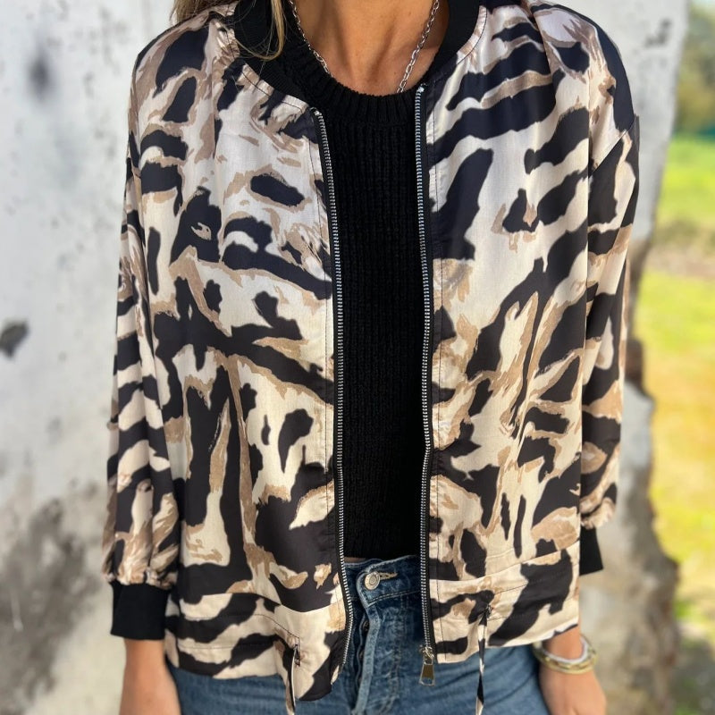 Icone™ ZebraJacket: Elegant Stijlvol Zebraprint Jasje