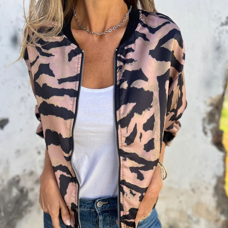 Icone™ ZebraJacket: Elegant Stijlvol Zebraprint Jasje