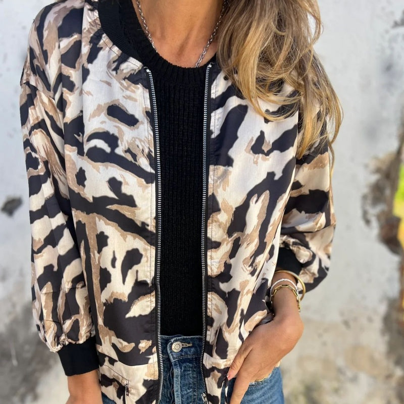 Icone™ ZebraJacket: Elegant Stijlvol Zebraprint Jasje