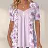 Icone™ FloralTop: Dames Losvallende En Comfortabele Stijlvolle Bloemenprint Top