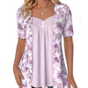 Icone™ FloralTop: Dames Losvallende En Comfortabele Stijlvolle Bloemenprint Top