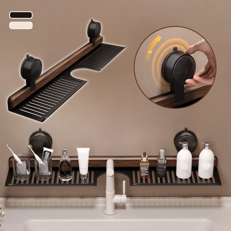 GlideHold® BathroomRack™: Modern Zuiging Badkamerrek Met U-Groefontwerp