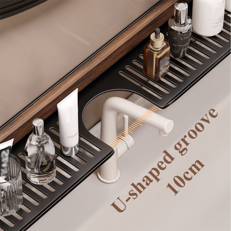 GlideHold® BathroomRack™: Modern Zuiging Badkamerrek Met U-Groefontwerp