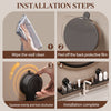 GlideHold® BathroomRack™: Modern Zuiging Badkamerrek Met U-Groefontwerp