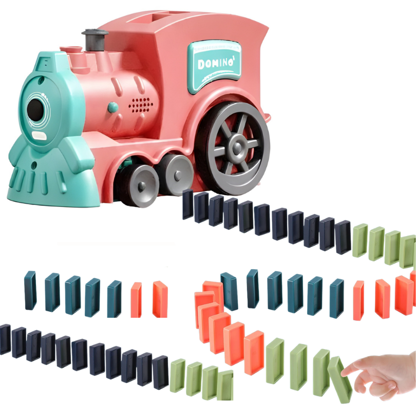 Kletshuts™ DominoTrain - Automatische Domino Leg Trein Set