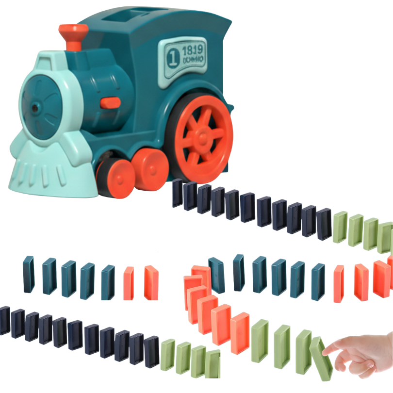 Kletshuts™ DominoTrain - Automatische Domino Leg Trein Set