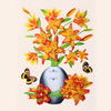 FloralSticker 2+2 GRATIS: Elegante Huis Decoratie Zelf Klevende Bloemen Stickers