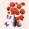 FloralSticker 2+2 GRATIS: Elegante Huis Decoratie Zelf Klevende Bloemen Stickers