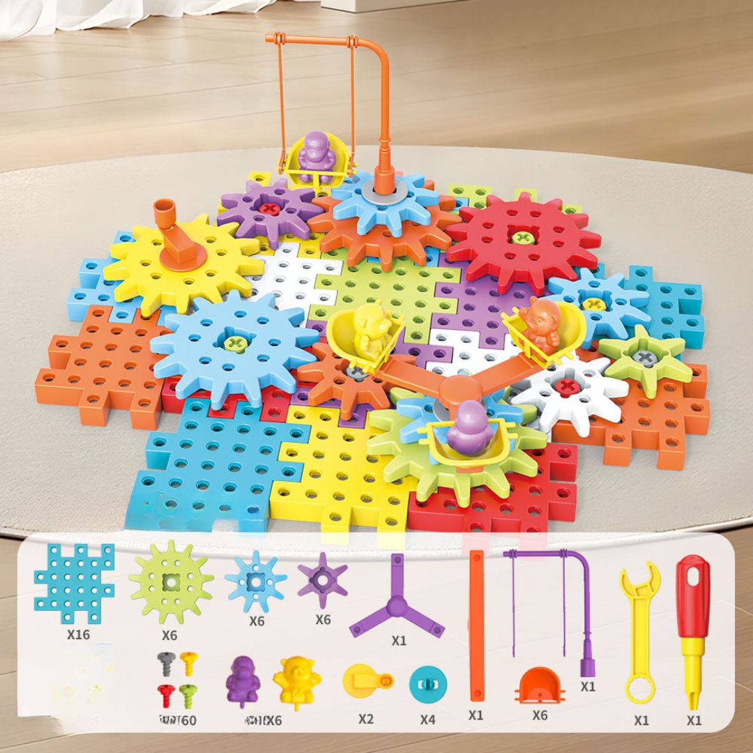 Kletshuts™ GearPuzzle: Geweldig Interactief 3D Uitrusting Puzzel Spel Set