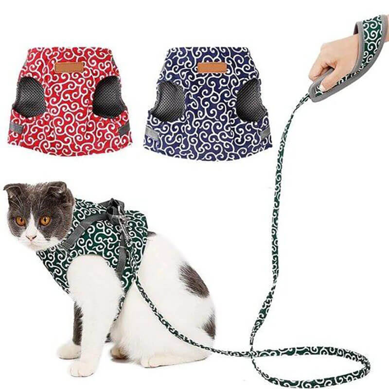 DogCatFri™ Leash - Anti-Break Weg Vest Harnas en Leiband Set