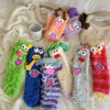 Happy™ QuirkySocks - Koraal Fluwelen 3D Eigenzinnige Sokken