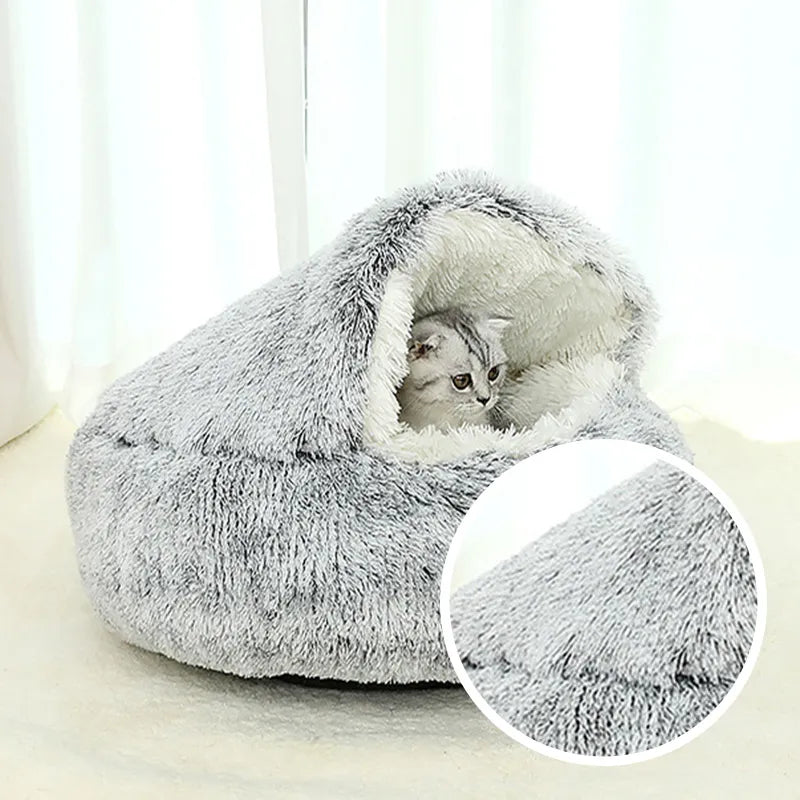 DogCatFri™ CozyCave - Premium Huisdier Pluche Beddengrot