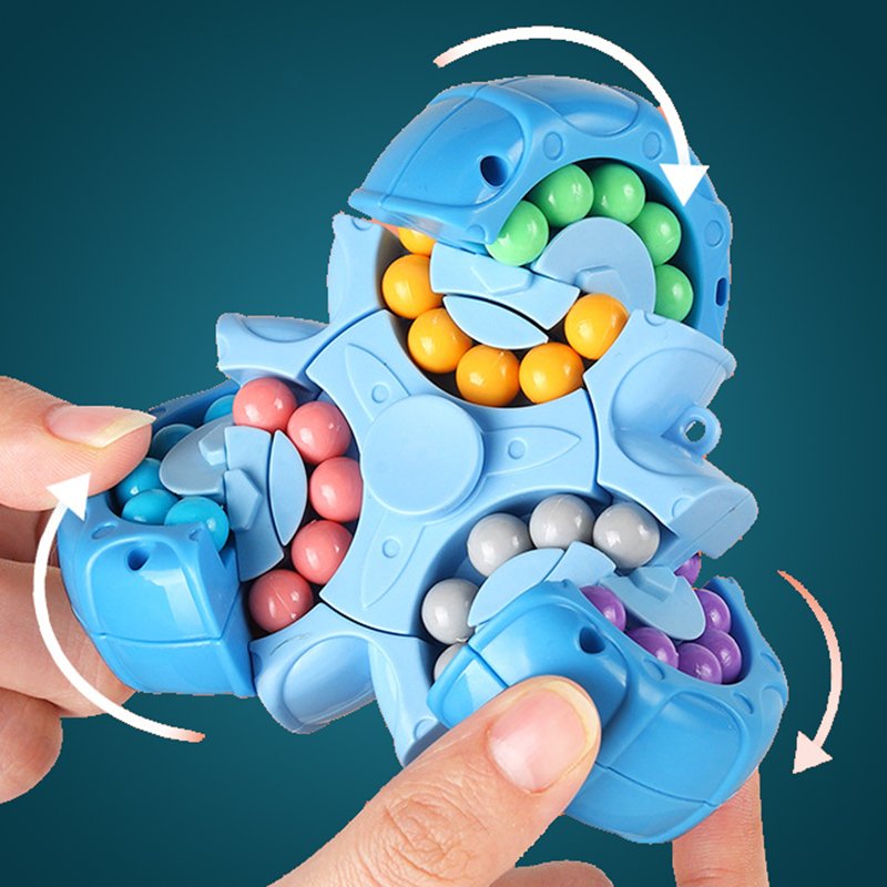 Kletshuts™ SensoryToy - 2 in 1 Rubiks Kubus / Magische Boon Gyro Fidget Spinner